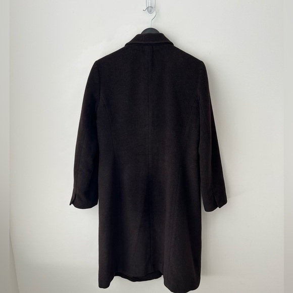 K.T Kyoko Katase Angola wool brown minimalist structured coat - Picture 9 of 15